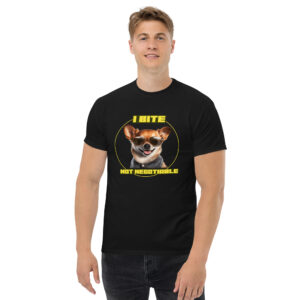 Chihuahua T-Shirt – “I Bite. Not Negotiable.”